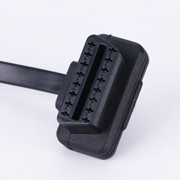 Oem 8 Wires 16 Pin Right Angle Obd Adapter Obd 2 Diagnostic Extension Cable with Switch for ELM327 GPS Tracker - Image 5