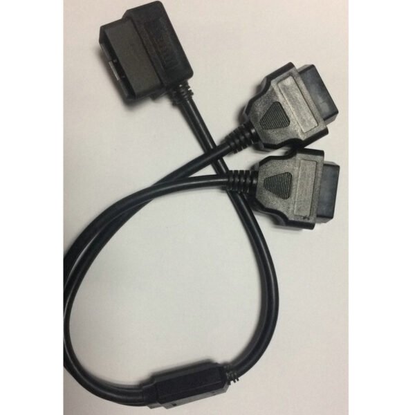 Multy OBD2 Cable Extension Splitter 16pin l Shaped 90 Degree 16 Pin Male to Dual Female Y OBD Cable - Image 8