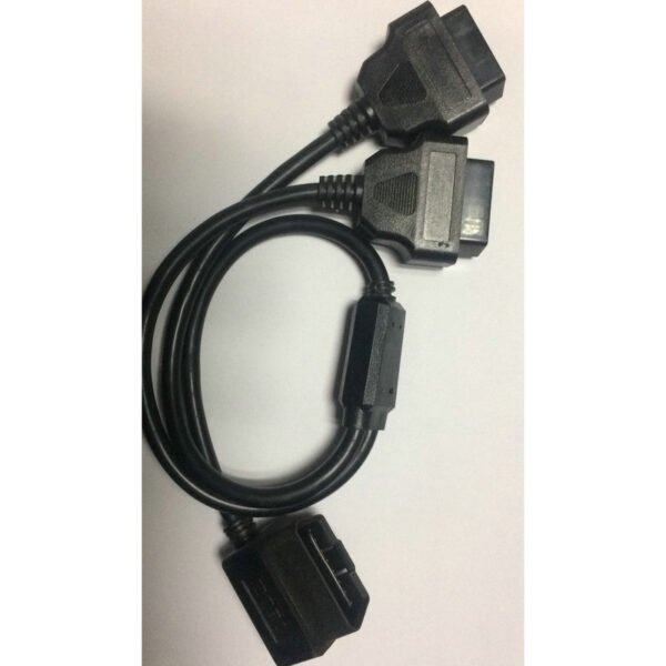 Multy OBD2 Cable Extension Splitter 16pin l Shaped 90 Degree 16 Pin Male to Dual Female Y OBD Cable - Image 9