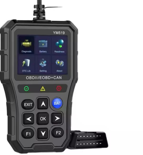 Multilingual Automotive Diagnostic Tool Battery Tester Check Engine System Fault Code Reader YM519 OBD2 Scanner