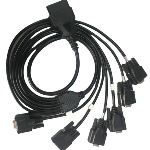 OBD2 Male to DB9 Female Adapter Cables Car OBD Connector with Copper Contacts