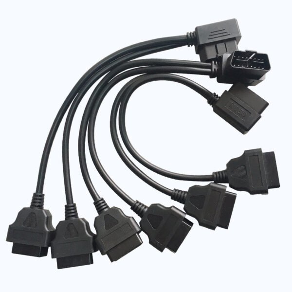 Car obd connector OBD 2 Splitter Extension Y J1962 16 Pin Cable Male to Dual Female Jumper obd Adapter - Image 2