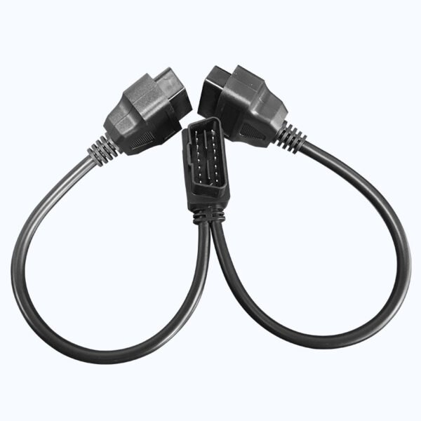 Car obd connector OBD 2 Splitter Extension Y J1962 16 Pin Cable Male to Dual Female Jumper obd Adapter