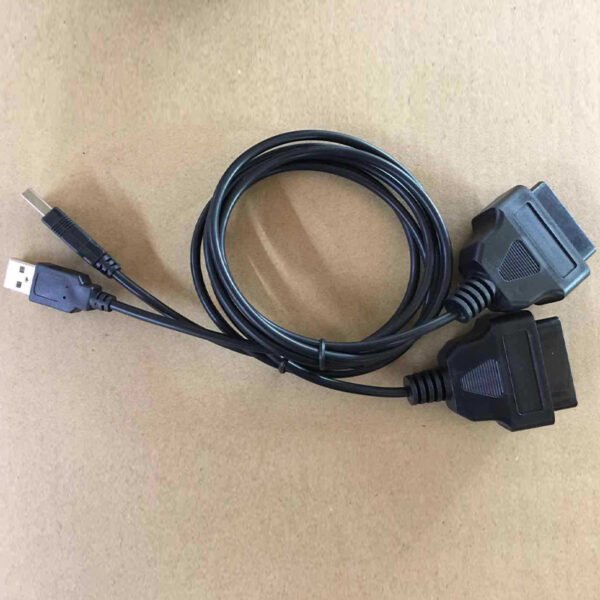 OEM 16 Pin OBD2 OBDII OBD 2 Female to USB 2.0 a Male Cable - Image 2