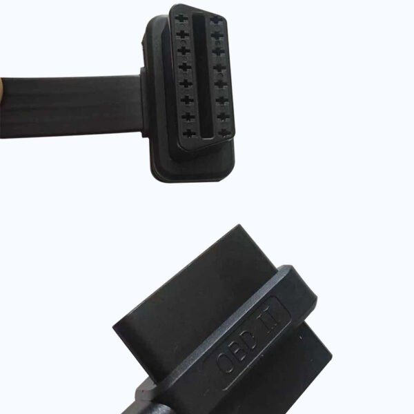 OBD Cable J1962 16 Pin Flat OBD Adapter Cable Male To Female T-Type 30 CM - Image 2