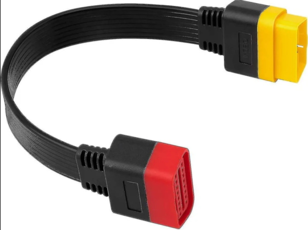 OBDII Extension Cable Connector Male To Female Cable 36cm (1 Black)