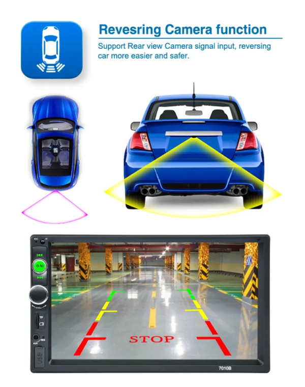 7010B Universal 7''touch screen In Car DVD radio player Mirror Link Car MP5 Player Car audio player - Image 6