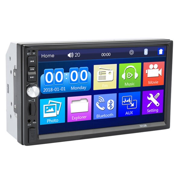 HD 7inch Autoradio 2 Din Car Radio Touch Screen Car Audio BT Usb Rear View Image MP5 Payer 7012B
