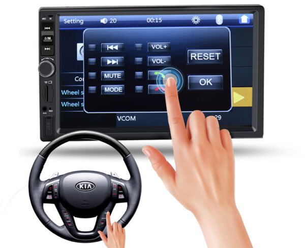 HD 7inch Autoradio 2 Din Car Radio Touch Screen Car Audio BT Usb Rear View Image MP5 Payer 7012B - Image 4