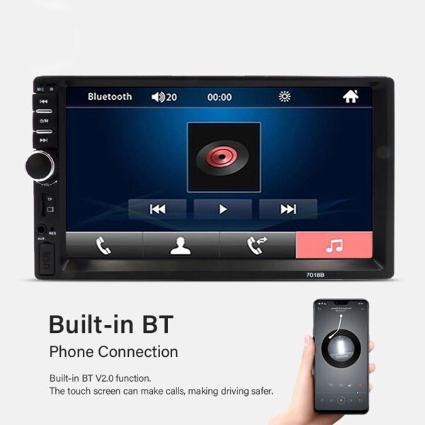 Factory Provide 7 Inch Touch Screen Double DIN Player 7018B 2 Din Video Stereo Radio Car MP5 Player - Image 5