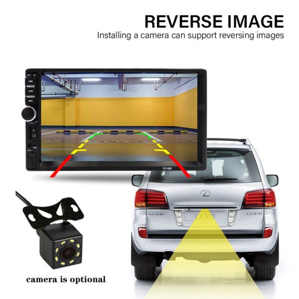 Factory Provide 7 Inch Touch Screen Double DIN Player 7018B 2 Din Video Stereo Radio Car MP5 Player - Image 6