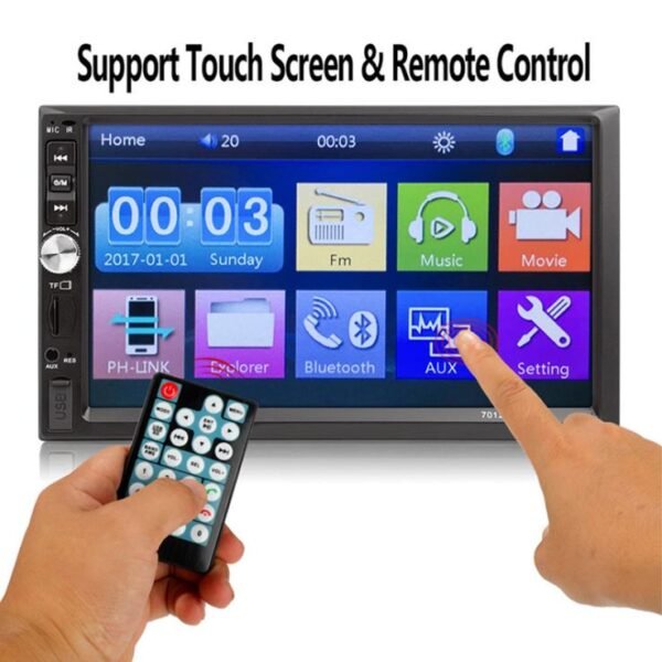 Car MP5 7023B Touch Screen 7inch 2din Touch Button Car Video Support Radio Tuner Mirror Link FM - Image 5