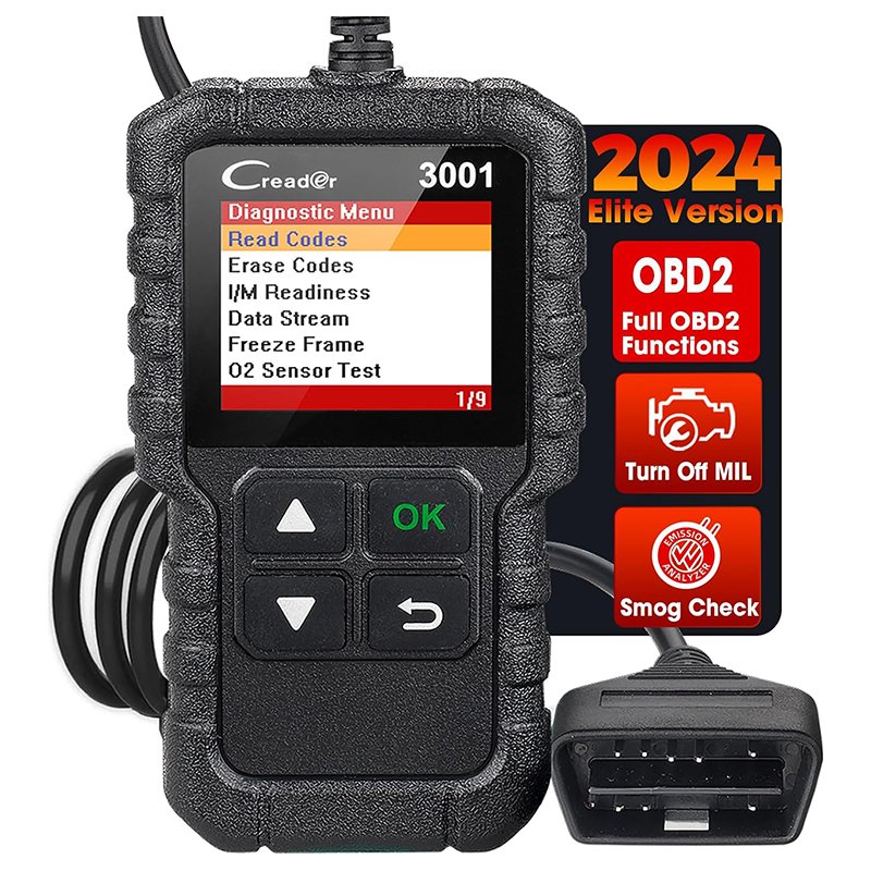 Launch CR3001 OBD2 Scanner Universal Automotive Code Reader Lifetime Free Update Diagnostic Scan Tool for All OBDII Protocol Car