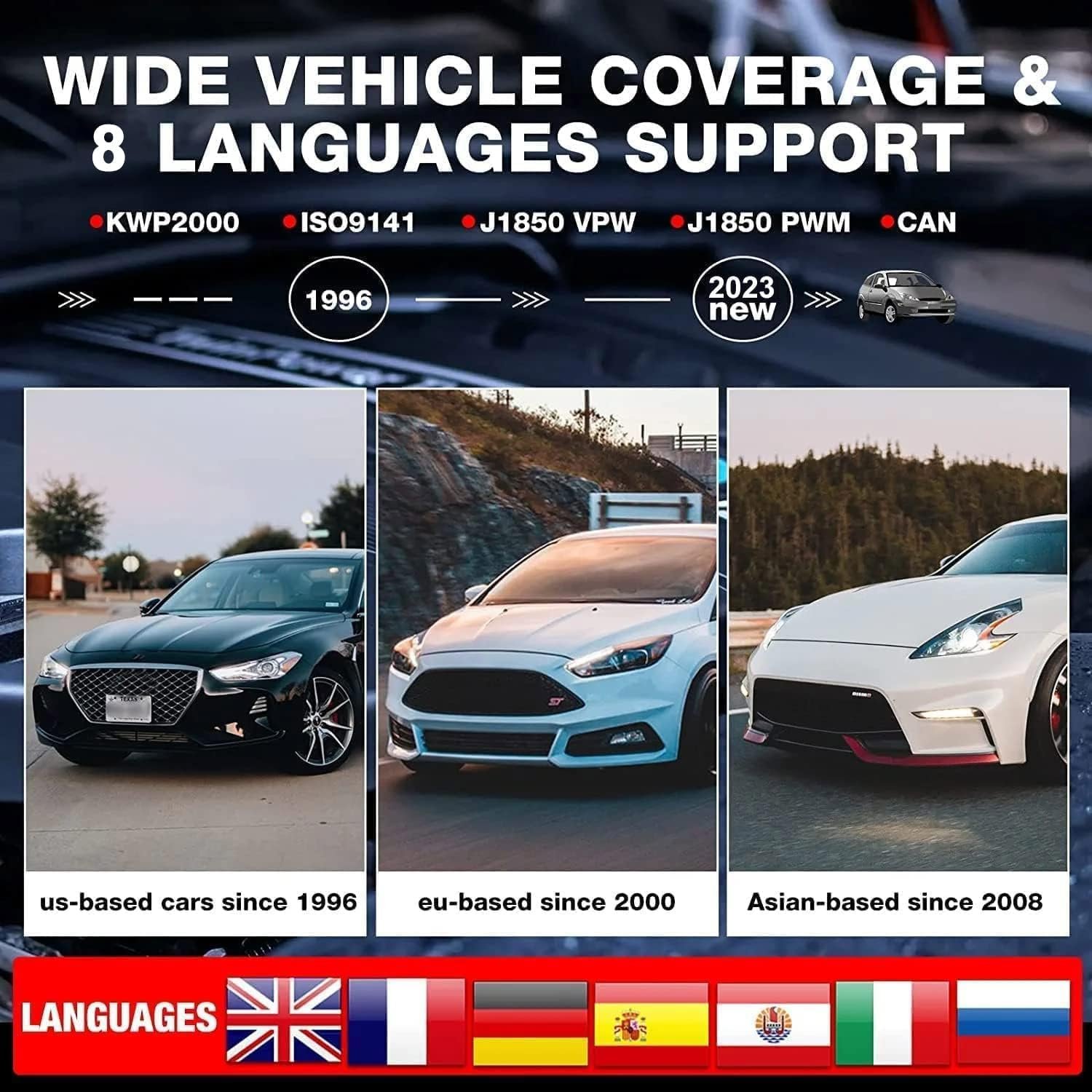 Launch CR3001 OBD2 Scanner Universal Automotive Code Reader Lifetime Free Update Diagnostic Scan Tool for All OBDII Protocol Car - Image 5