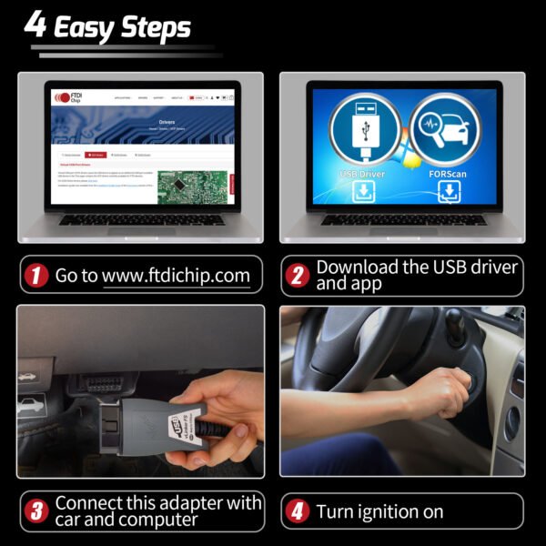 Vgate Vlinker FS ELM327 USB OBD2 Car Diagnostic Tool for Ford FORScan OBD2 Automotive Scanner MS/HS CAN for Mazda PK OBDLink EX - Image 5