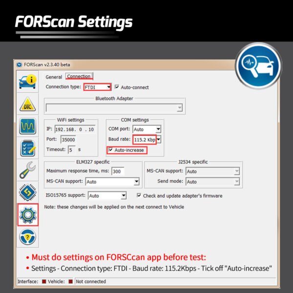 Vgate Vlinker FS ELM327 USB OBD2 Car Diagnostic Tool for Ford FORScan OBD2 Automotive Scanner MS/HS CAN for Mazda PK OBDLink EX - Image 6