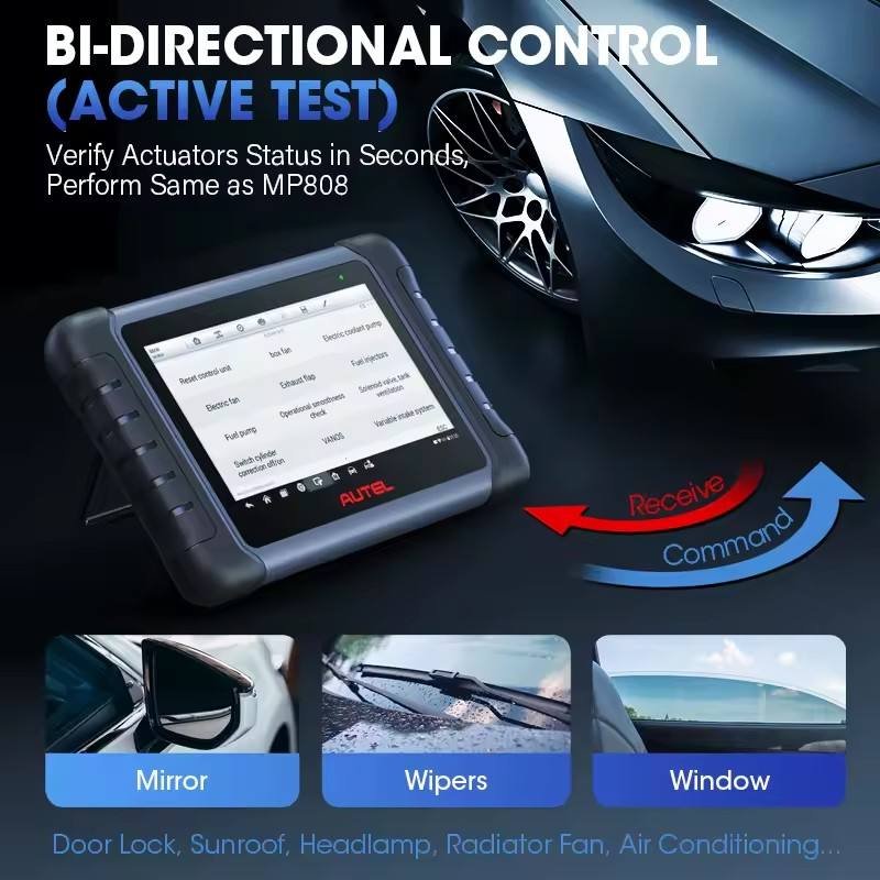 Autel MaxiCOM MK808S OBD2 Scanner Automotivo Car Diagnostic Tool OBD 2 Scanner Active Test Code Reader Key Coding Tool - Image 4