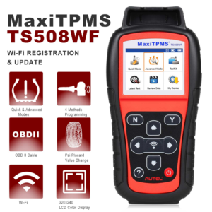 Autel MaxiTPMS TS508WF TPMS Car Diagnostic Programming Tool MX-Sersors 315 433MHz, Relearn Activate All Sensors