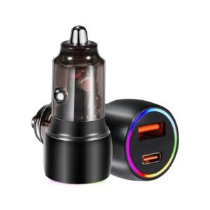95W PD Fast Charging Transparent Mini Vehicle Charger