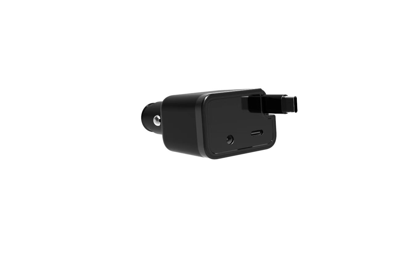 LM618 60W 1-to-2 PD Fast Car Charger Dual-Port Cigarette Lighter Adapter with Retractable Cable - Image 3