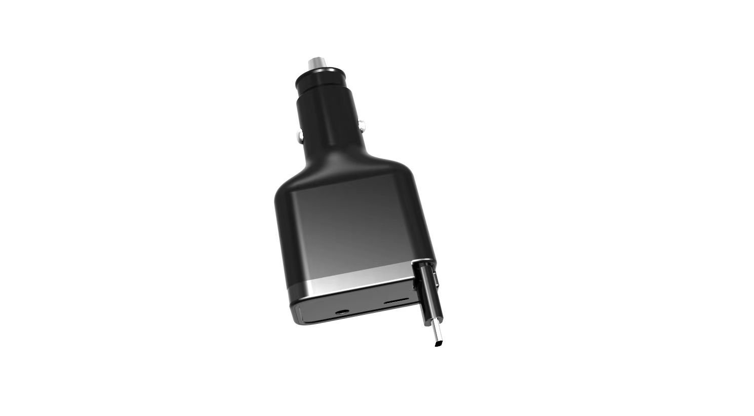LM618 60W 1-to-2 PD Fast Car Charger Dual-Port Cigarette Lighter Adapter with Retractable Cable - Image 5