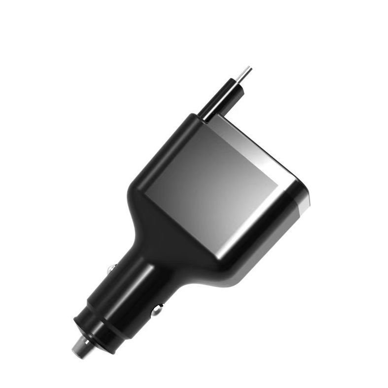 LM618 60W 1-to-2 PD Fast Car Charger Dual-Port Cigarette Lighter Adapter with Retractable Cable - Image 6