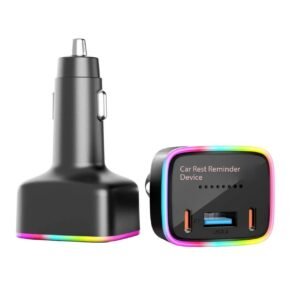 LM668A Car Reminder with PD60W Fast Charger (PD3.0), Compatible with All Vehicles