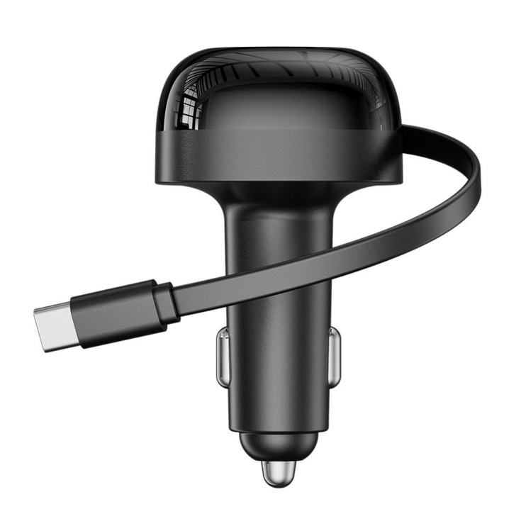 LM-708 PD60W TFT Display Retractable Car Charger With USB C Port - Image 3