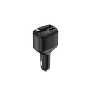 LM-706 Fast Charging Retractable Car Charger 60W
